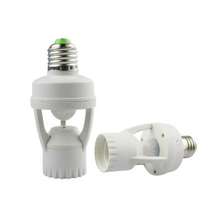 E27 Base Lamp Holder With Light Control Smart Switch Bulb Socket Adapter E27 Motion Sensor Light Switch 100-240V Motion Detector