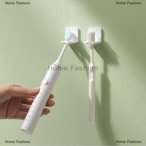 [COD] Home Fashion Toothbrush Rack Dustproof Wall Mounted Electric Toothbrush Rack Punch-free Bathroom Toothbrush Storage Rack