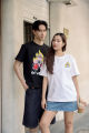 COVERNAT X THE JUM เสื้อยืด รุ่น SAWASDEE FIRE FRIEND Short Sleeve White (70192STJSSU_F5WTXX). 