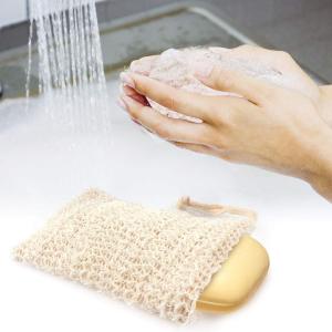 Soap Mesh Bag Body Natural Cotton Linen Foaming Soap Bag Massage Exfoliator Pouch Bathing Bubble Maker Cleaning Tool