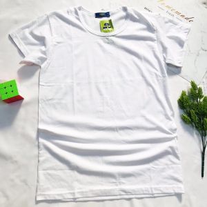 Áo thun Nam tay ngắn Size từ 45-80kg Áo thun cotton trắng trơn mỏng mềm mát - AN42