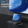 USB C Laptop Docking Station Dual Monitor, ORICO 12 In 1 USB C Hub Adapter Triple Display พร้อม HDMI 4K, DisplayPort 60HZ, Ethernet,PD3.0 100W,พอร์ต USB 4พอร์ต,เสียง3.5มม. Tf/sd สำหรับ MacBook, Windows และ Android. 