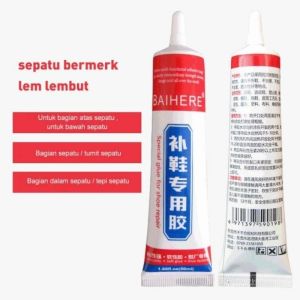 Lem Sepatu Super Kuat Baihere 60ml Cairan Perbaikan Sol Tas Sendal Heels Penambal Serbaguna Tahan Air Shoe Glue Waterproof
