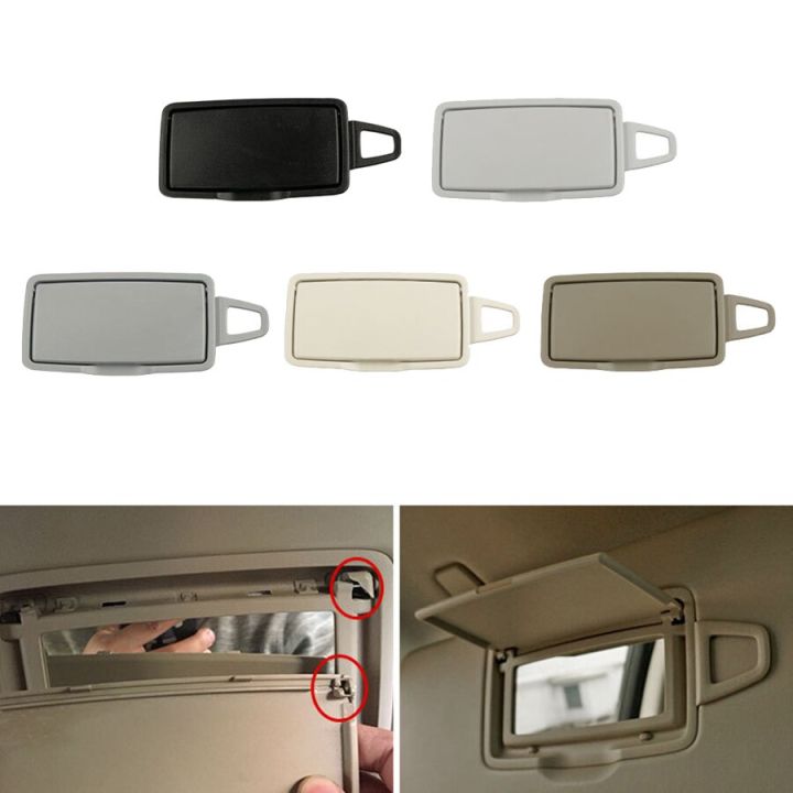 New Car Front Sun Visor Mirror Cover Makeup Mirror Cover Replacement ...