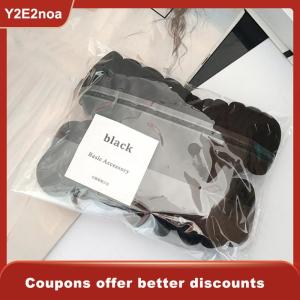 【Y2E2noa】 50pcs Set Elastic Hair Bands Girls Hair Accessories Colorful Nylon Headband Kids Scrunchie Gift