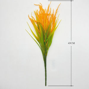 Artificial Rice Wheat Ears Simulated Wheat Stalks Fake Flowers Floral Centerpieces Arrangements for Wheat Grass DIY Home Decor