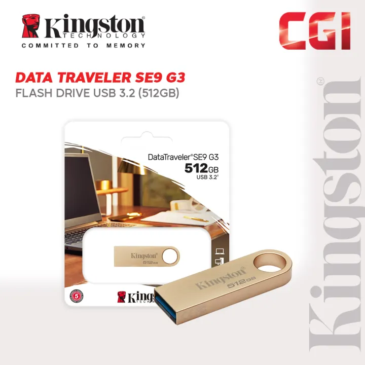 Kingston 512GB DataTraveler SE9 G3 USB Flash Drive - DTSE9G3/512GB