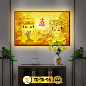 Đèn Thờ Tranh Trúc Chỉ Ngang CHÂN THIỆN MỸ Đèn Trang Trí Bàn Thờ Tranh Trúc Chỉ Bàn Thờ Nhiều Mẫu CTC-TN-04
