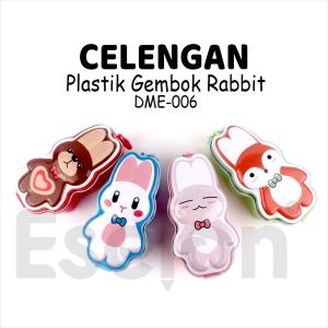 Celengan RABBIT DME-066 /Celengan Plastik +Kaleng + Kunci