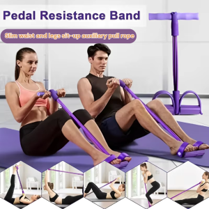 Resistance Training Exerciser Multifunction Pedal Puller Yoga Pilates Tension Puller Full-Body Leg Arm Slimming Exercise Rope
