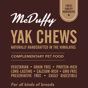 McDuffy 100% Himalayan Yak Dog Chew Medium Large and Extra Large Sized Gluten Free Healthy Long Lasting Dog Chews Treats