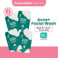 iWhite Korea Facial Wash Acne+ Sachet 10ml - (Bundle of 4). 