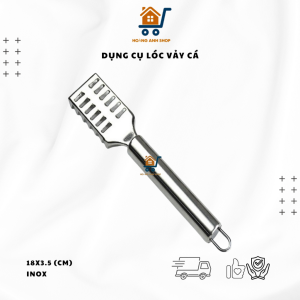 Dụng Cụ Lóc Vảy Cá Inox 19 cm – Đánh Da Cá Siêu Bền Vệ Sinh Nhanh An Toàn
