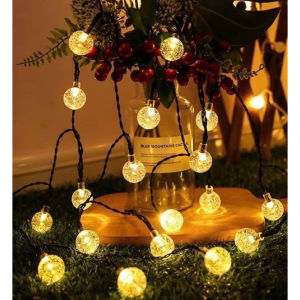 Đèn Led Trang Trí Dây 10M 40 Bóng Cherry Ball Pha Lê Không Nháy Chống Nước Cắm Điện 220V