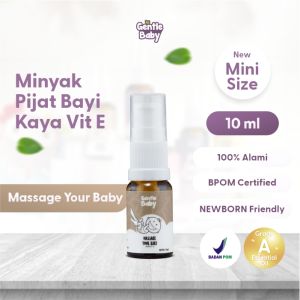 Gentle Baby Perlengkapan Perawatan Minyak Telon Obat Oles Balur Message Your Baby Pijat Kaya Vitamin E Anak Baby Kids Bayi Baru Lahir Newborn New Born Balita Aromaterapi Aromateraphy Therapy Essential Essensial Oil Sehat Alami Aman Herbal Ampuh