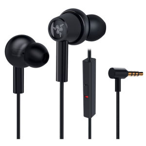 Razer Hammerhead Duo Wired Earbuds: Custom-Tuned Dual-Driver Technology - in-Line Mic & Volume Control - Aluminum Frame - Braided Cable - 3.5mm Headphone Jack - Matte Black