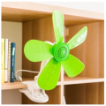 Black 5 Leaves Portable Clip Electric Fan. 