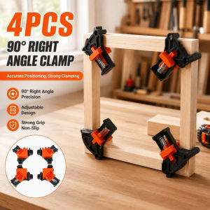 4PCS Adjustable 90 Degree Plastic Angle Clamp Plastic Spring Corner Clamps Tool for Woodworking