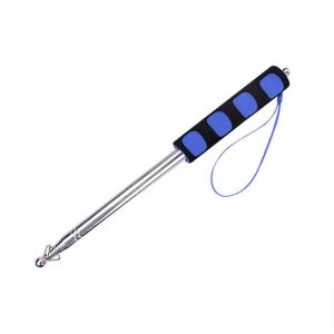 NBANLIKE High Quanlity Flexible Stainless Steel Sponge Handle Hand Flagpole 1.2/1.6/2.0 Meters 2M Handle Flagpole Teachers Pointer Stick Telescopic Flagpole Tour Guide Flagstaff