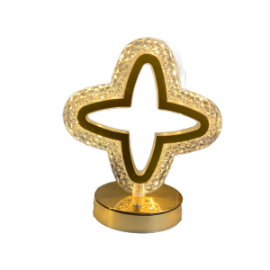 PANE5 Dimmable Crystal Night Light Touch Control Cordless Decorative Lighting Elegant Soft Light Star Bedside Lamp Room Decoration