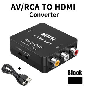 【Ready Stock】AV RCA to HDMI Converter 1080P Mini RCA Composite CVBS AV2HDMI Video Audio Adapter Retro Game/TV/PS1/PS2/DVD/PAL/NTSC