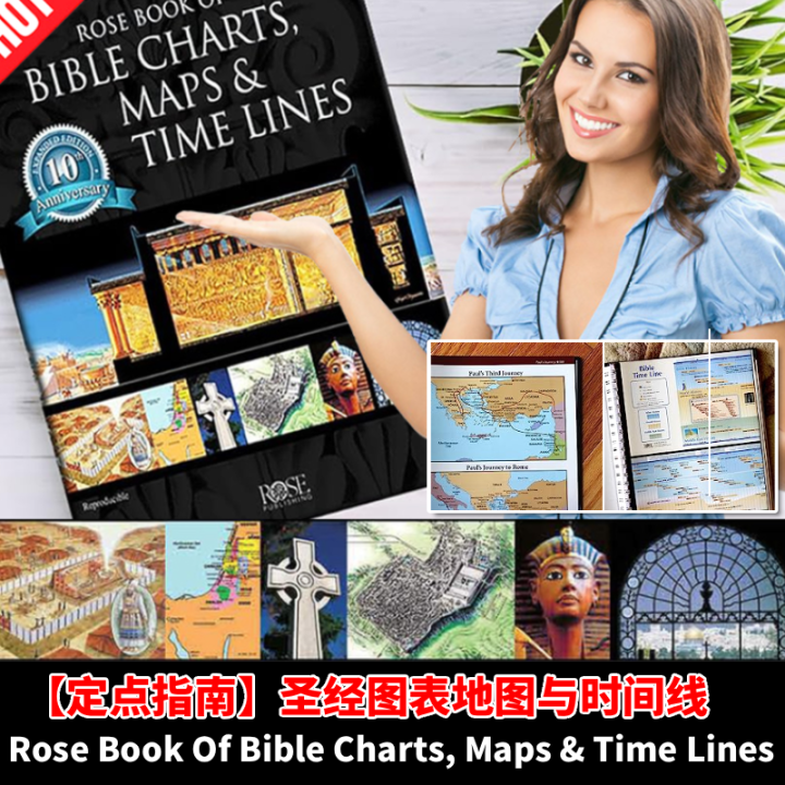 Essential Bible Guide Detailed Biblical Maps Visual Timeline Christian ...