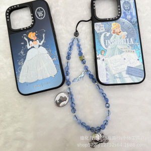 CASETIFY New Cinderella Phone Chain Crystal Shoe Beaded Creative Womens Phone Case Strap Wrist Ornament