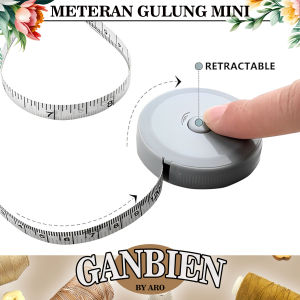 Meteran Gulung Mini 150cm – Tape Measure Portabel untuk Menjahit Pengukuran Tubuh dan DIY