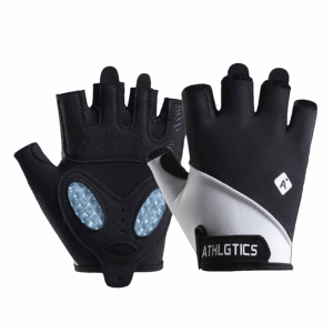 GOXBERK Half Finger Fingerless Workout Gloves Breathable Anti-Slip Mens Fingerless Gloves Sports Gloves Protective Bike Gloves Outdoor Sports