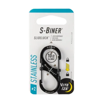 Nite Ize S-Biner Slidelock Stainless Steel Carabiner Size 2