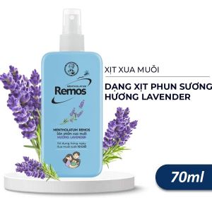 Xịt Chống Muỗi Remos Lavender 150ml Bảo Vệ Suốt 10H Giữ Ẩm Da Remos Lavender Repellent Mosquito And Insect Spray150ml