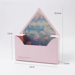 CHUN053634 5pcs Làm thủ công Hộp quà hoa Tự làm Gói quà Hộp phong bì hoa Hộp trình bày Hộp cắm hoa Ngày lễ tình nhân
