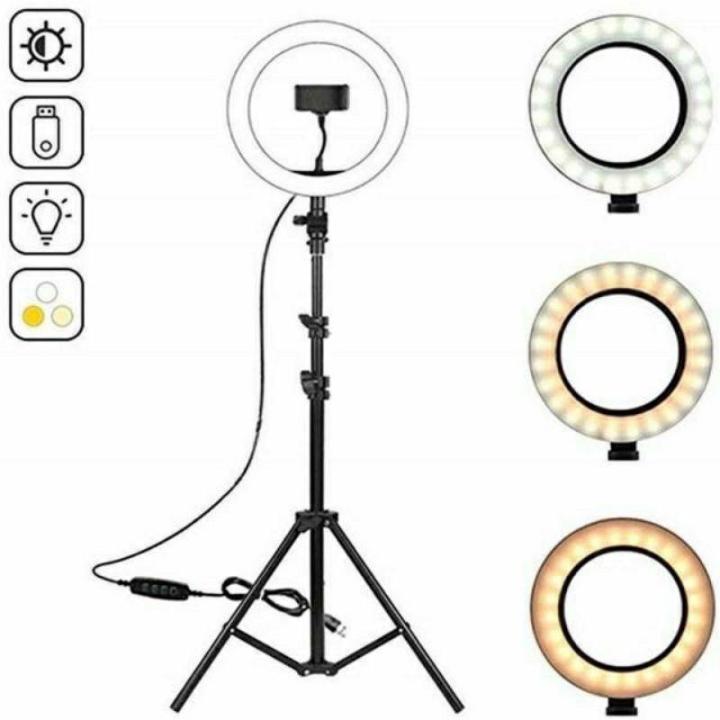 LED Ring Light With Stand For Live Streaming -10 - 26cm