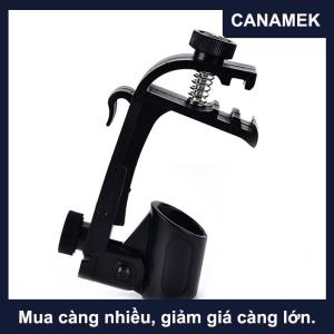 【CANAMEK】 1 chiếc kẹp nhựa có thể điều chỉnh giá đỡ micrô gắn trên vành trống