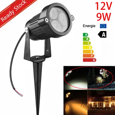 【Ready Stock】9W LED Lawn Light IP65 Waterproof Tree lamp Garden Floodlight Garden Light Outdoor Light 9W Lawn Lamp Yard Patio Path Spotlight Lamp AC 12V/220V Tree lamp Street Lights with Spike For Garden Yard Path Driveway Landscape Light
