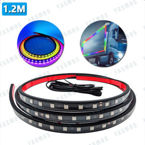 12V Universal LED Light for Truck Warning Striplight Colorful Running Strip Atmosphere Lamp Streamer Indicator