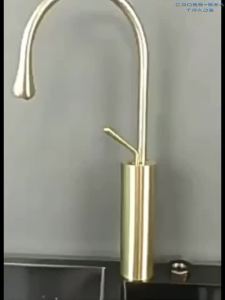 European Style Swan Water Drop Faucet Bathroom Cabinet Rotating Countertop Basin Faucet Bathroom Hot and Cold Basin Faucet