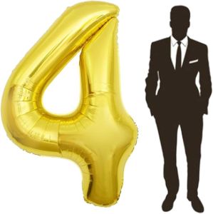 65 Inch Giant gold Foil Number BalloonOld Childrens Birthday Party Helium Balloon Wedding And Celebration Themed Party Decoration Supplies (1 Plus)