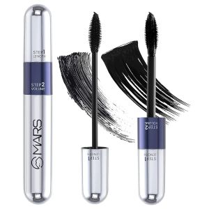 MARS Double Trouble | 2-in-1 Mascara for Women | Long Lasting |(Black)