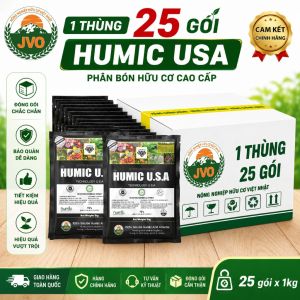 Humic Usa J60 - Thùng 25 Gói 1kg Hàng Chính Hãng JVO Kích Rễ Dưỡng Rễ Khỏe NongNghiepVietNhatJVO