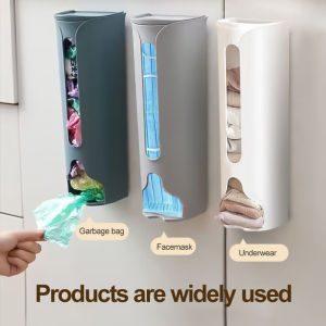 【In stock】Underwear storage box 5 in 1 self-adhesive wall-mounted punch-free wardrobe home storage lazy pants and socks storage artifact