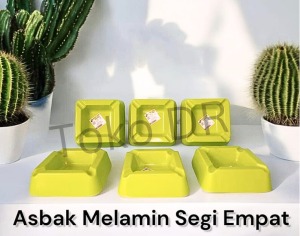 Asbak Melamin Segi Empat AB-7004S / SingaSingi / Melamine