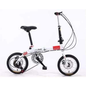 14-inch folding bicycle for adults / children with an adjustable seat and a weight capacity of 150 kilograms