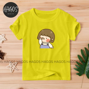 HAGOS ATASAN KAOS ANAK PEREMPUAN COTTON KATUN LENGAN PENDEK DISTRO KIDS BALLON