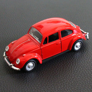 Vintage Beetle Diecast Pull Back Car Model Toy Children Gift Decorations Conveni Toy Vehicles Car Model Miniature Scale Model