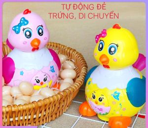 [HOTSIÊU CUTE]Đồ Chơi Gà Đẻ Trứng Có Nhạc Vui Tươi Rất Thú Vị Có Đèn Sáng Lấp Lánh Chất Liệu Nhựa ABS An Toàn