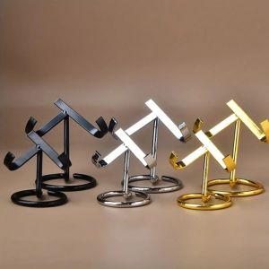 LOPU Đế kim loại Giá đỡ chip tình yêu Bạc/vàng/đen Phong cách đơn giản Đế trưng bày hình trái tim pha lê Thiết thực Trang trí Giá trưng bày mẫu vật pha lê Nhà