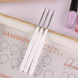 Nail world Nail Art Brush 15 Nail Brush Kit Nail Art Liner Flowers Drawing Pen French Brush UV Gel Painting Pink Handle Nail Art Brush Manicure Tools