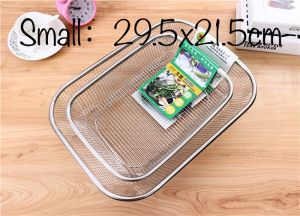 Basket Strainer Salaan Heavy Duty Stainless Strainer Wire Mesh Drainer Basket Sieve Pansala G ZT-08