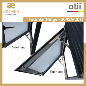 AE Zimmer Otii Four Bar Hinge-304sa (201) _ 8" Four Bar Hinge (10327) 12" Four Bar Hinge (10563) & 16" Four Bar Hinge (10331)